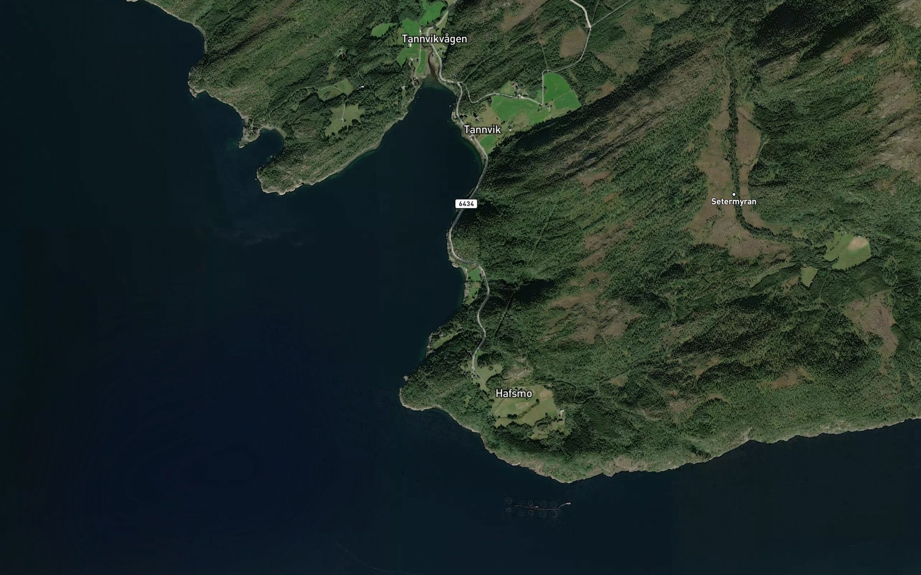 Satellite map of the Heggvika