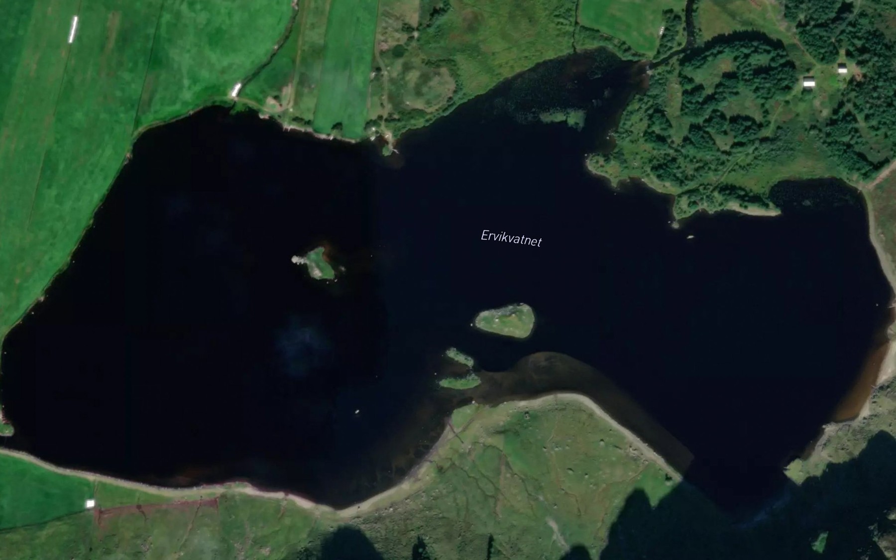 Satellite map of the Ervikvatnet