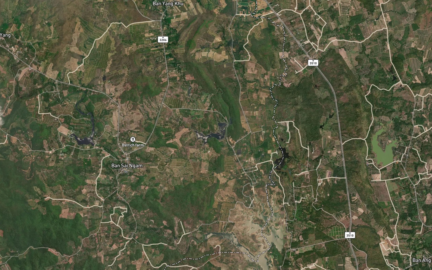 Satellite map of the Ang Kep Nam Ban Wang Plachon