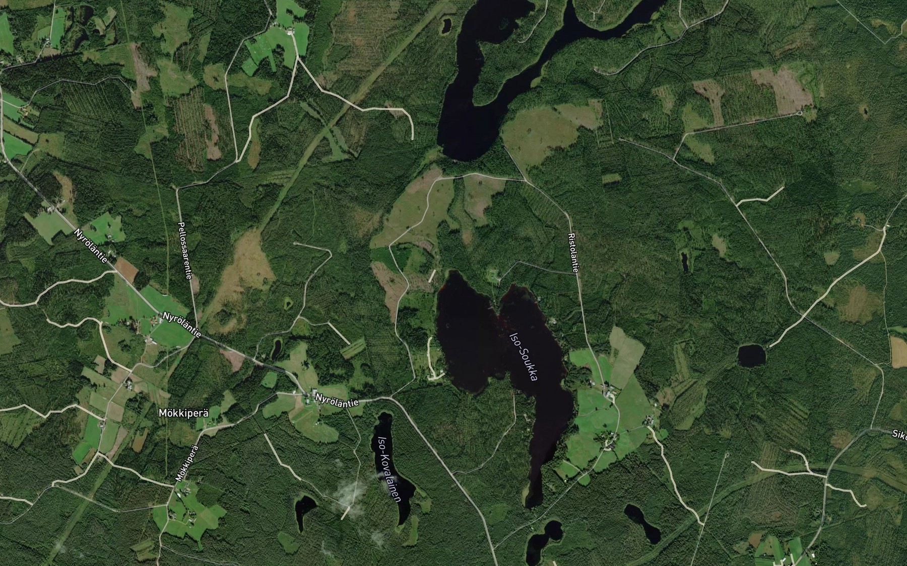 Satellite map of the Pelloslahti