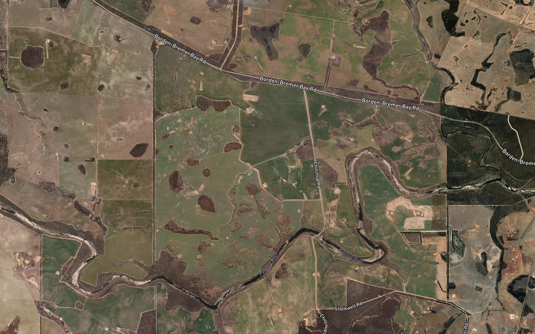 Satellite map of the Chillilup Pool