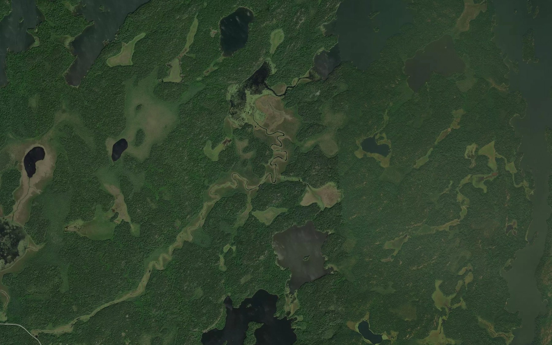 Satellite map of the Darling Creek