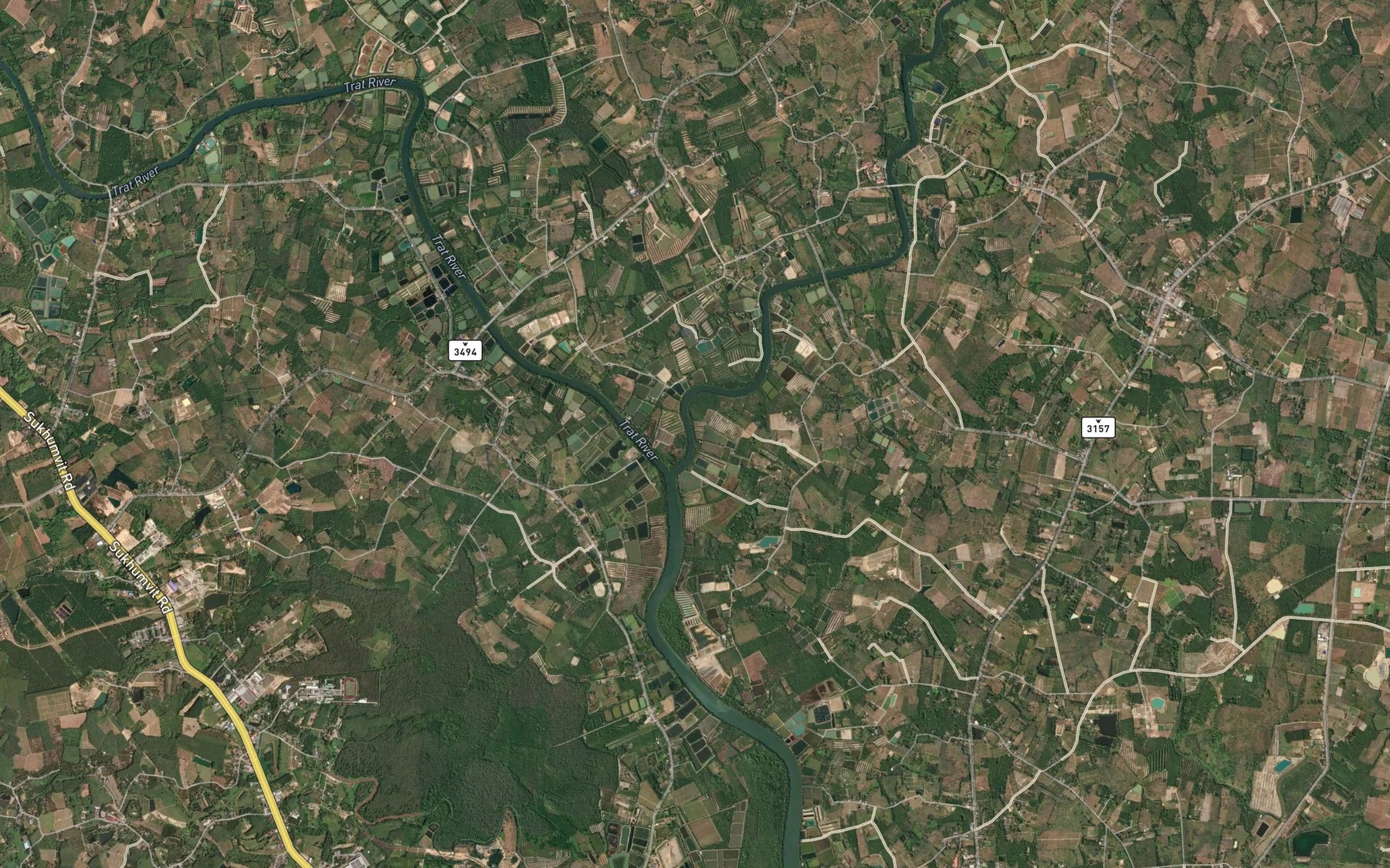 Satellite map of the Khlong Yai