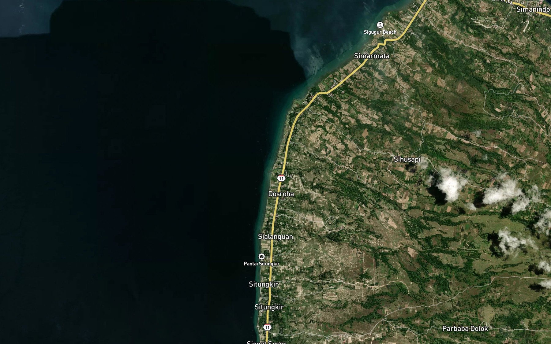 Satellite map of the Binangan Siambaba