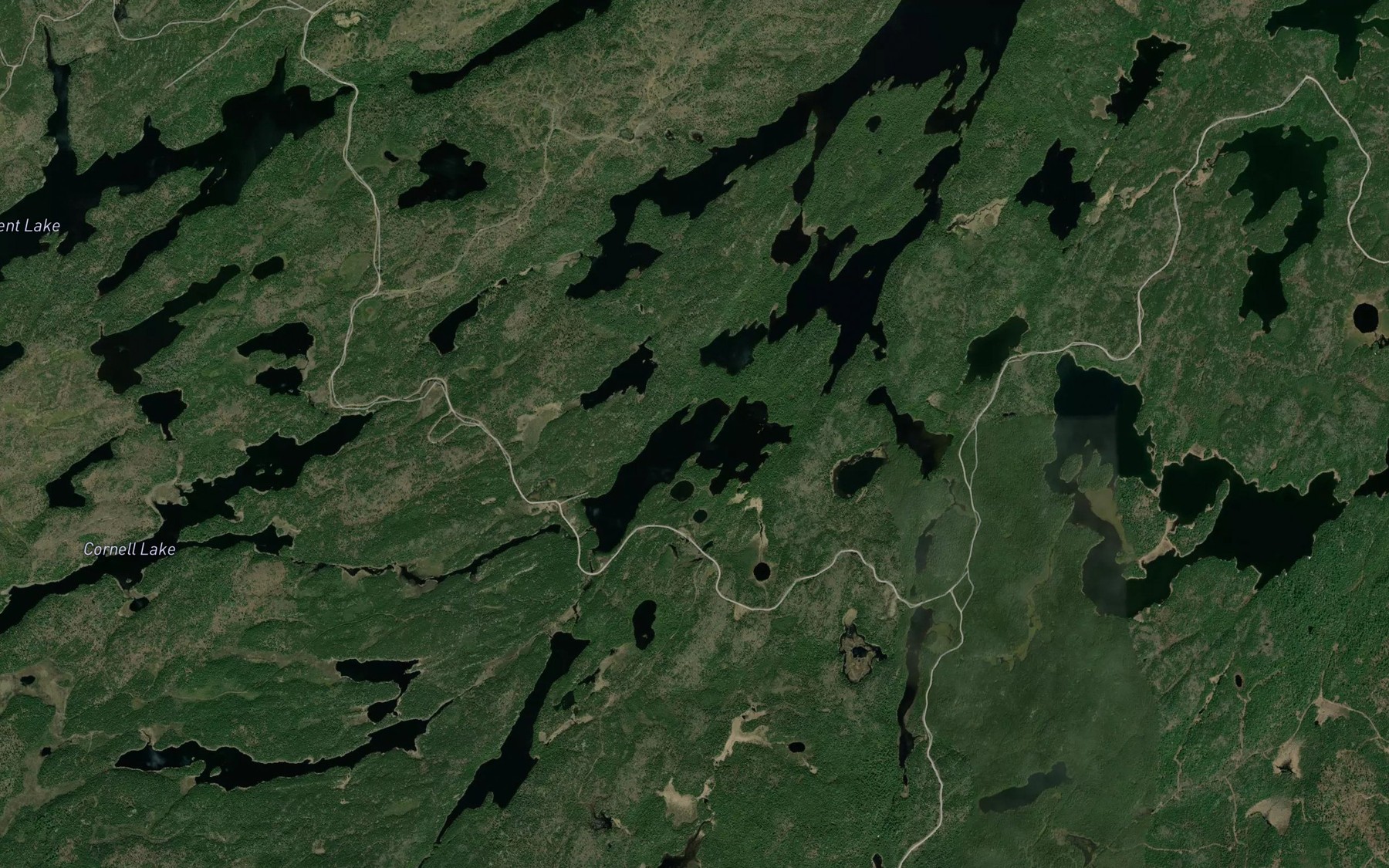 Satellite map of the Top Lake