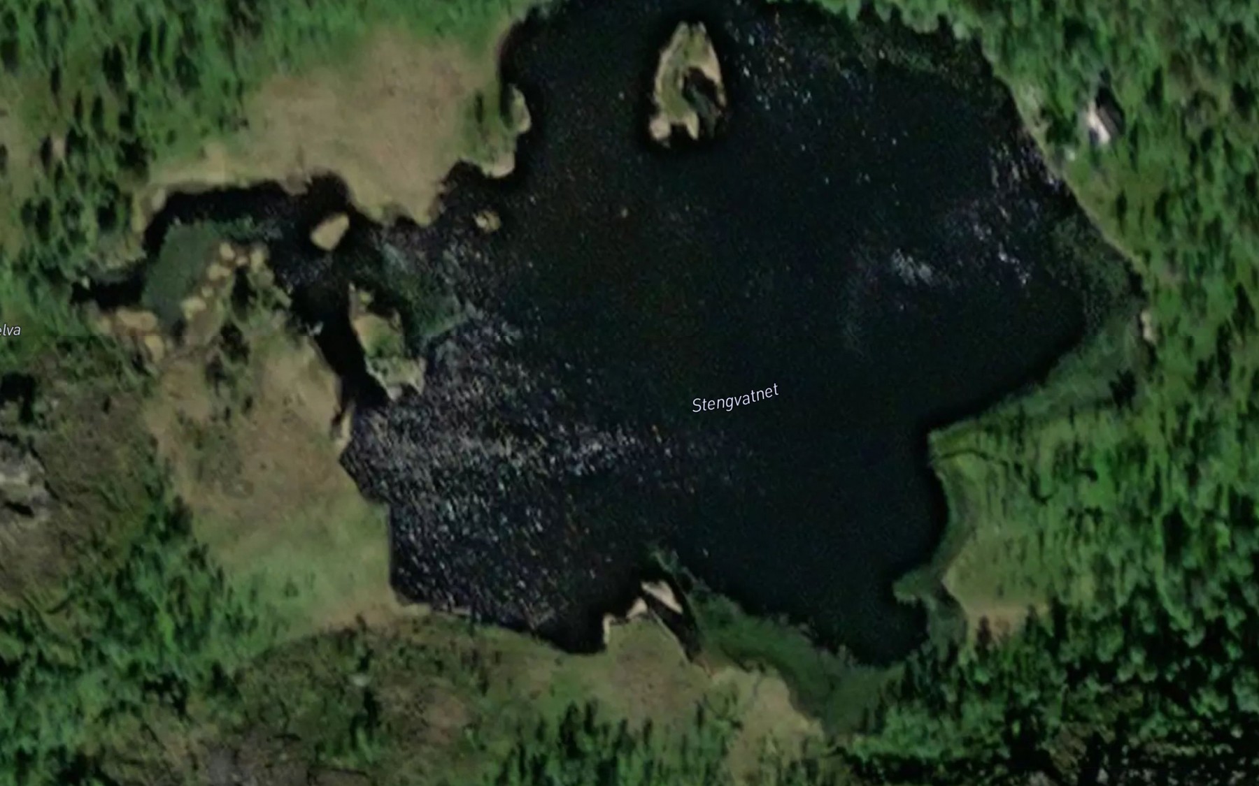 Satellite map of the Stengvatnet