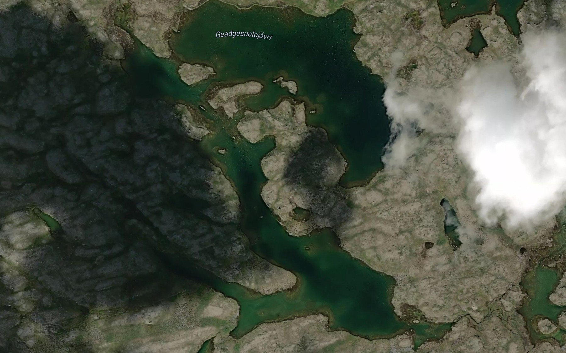 Satellite map of the Geadgesuolojavri