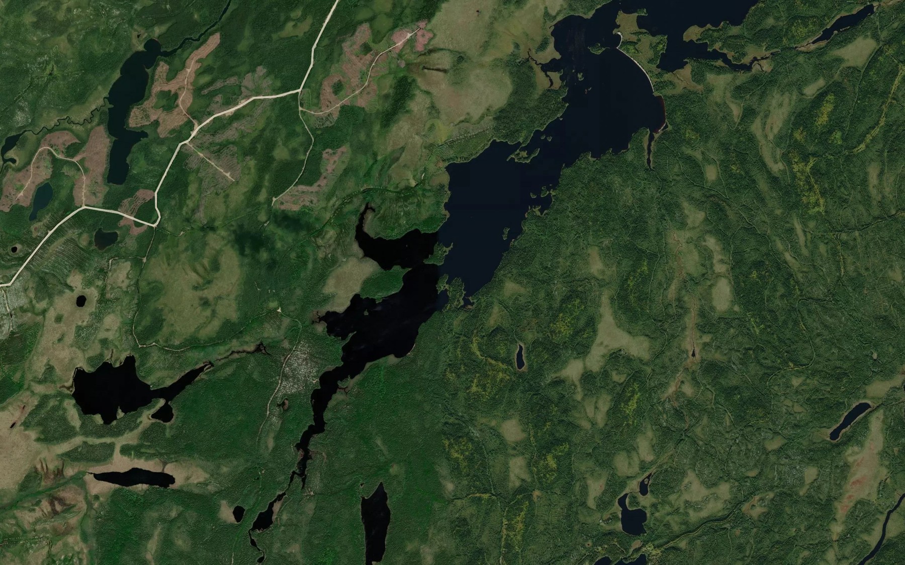 Satellite map of the Baie des Loups