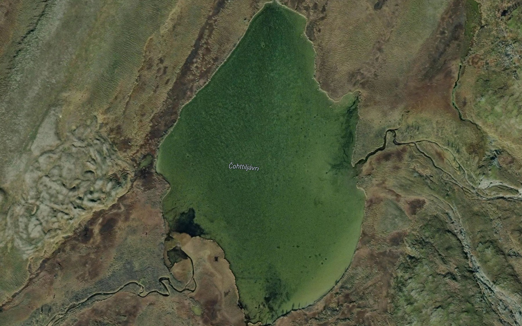 Satellite map of the Cattiljavri