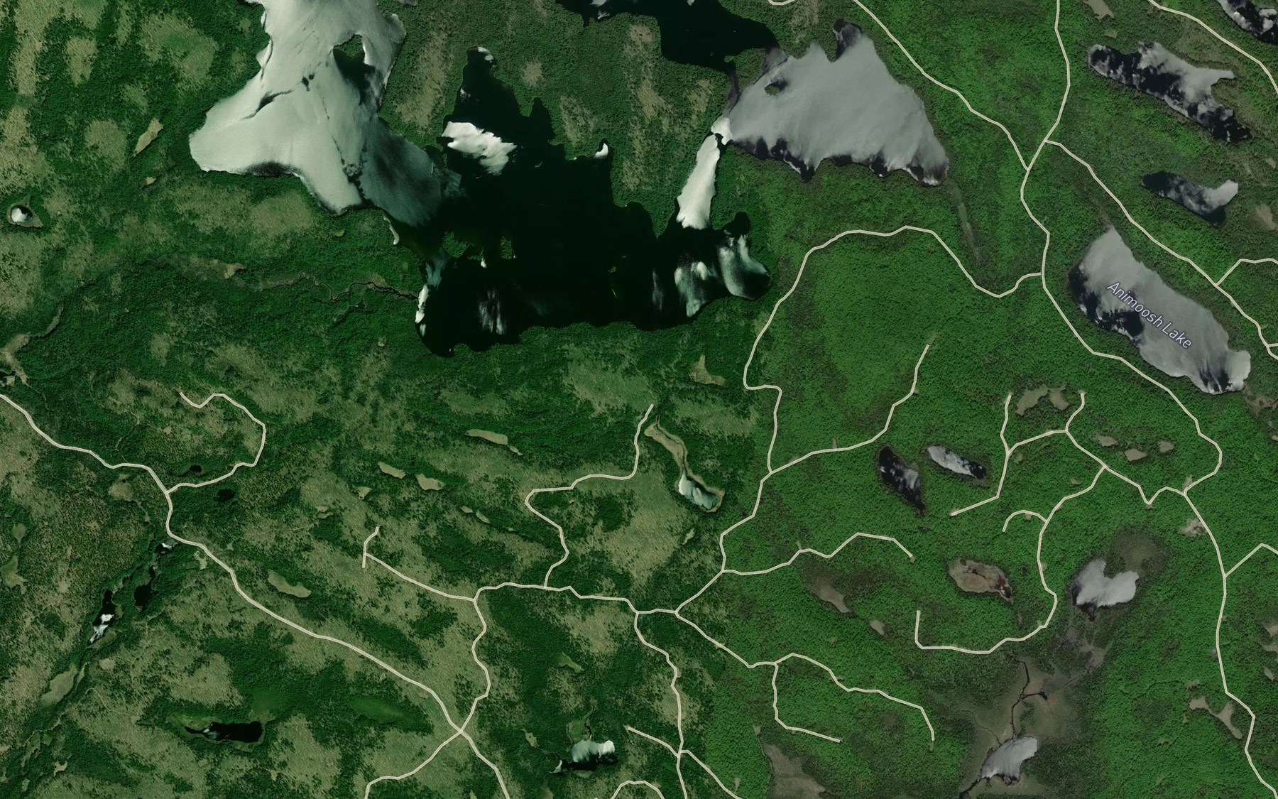 Satellite map of the Cony Creek