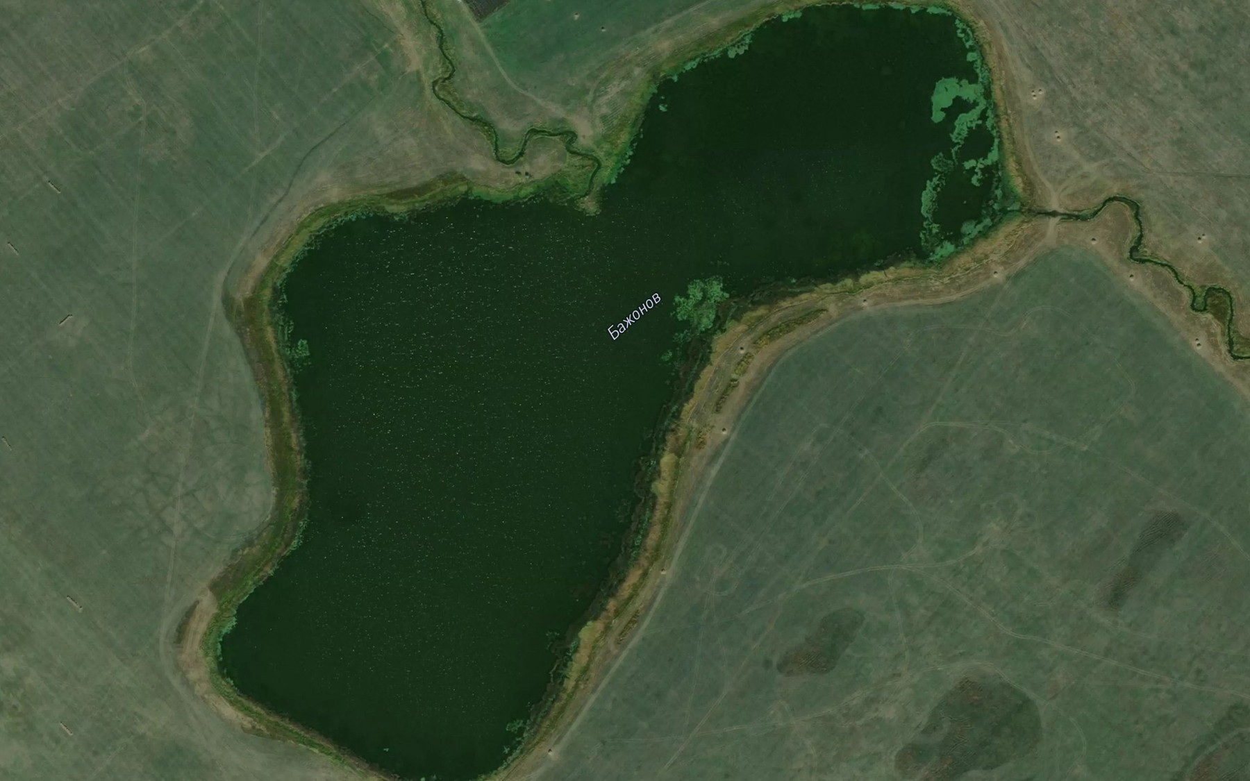 Satellite map of the Ozero Bazhonov