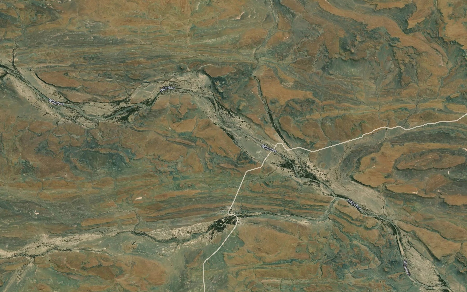 Satellite map of the Vinderagersfontein