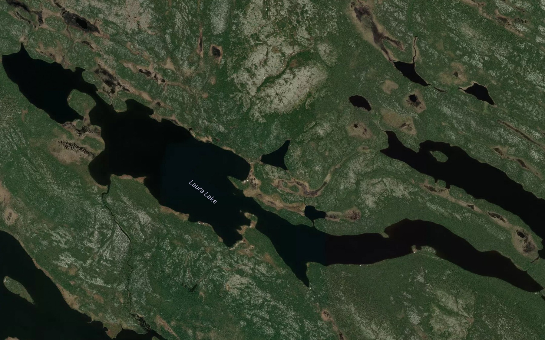 Satellite map of the Laura Lake