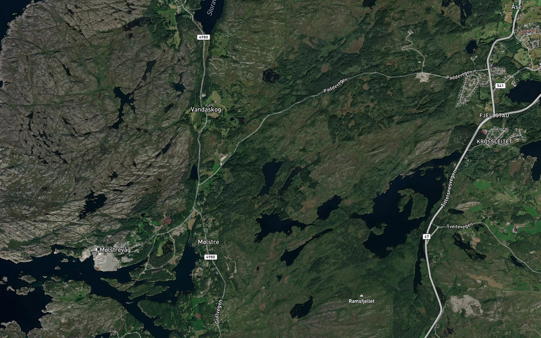 Satellite map of the Havasevatnet