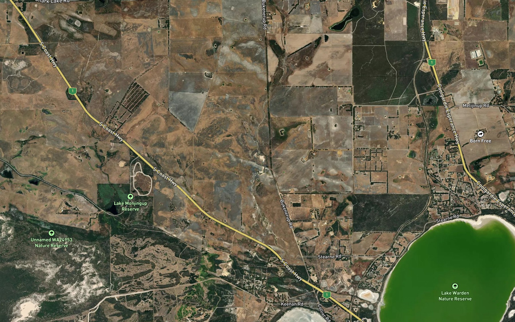 Satellite map of the Bukenerup Lake