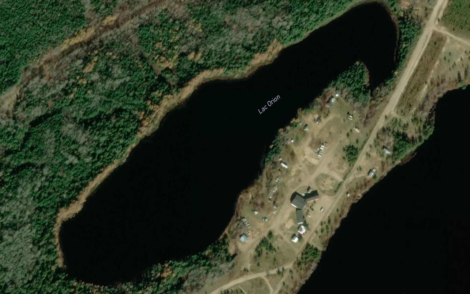 Satellite map of the Lac Orion