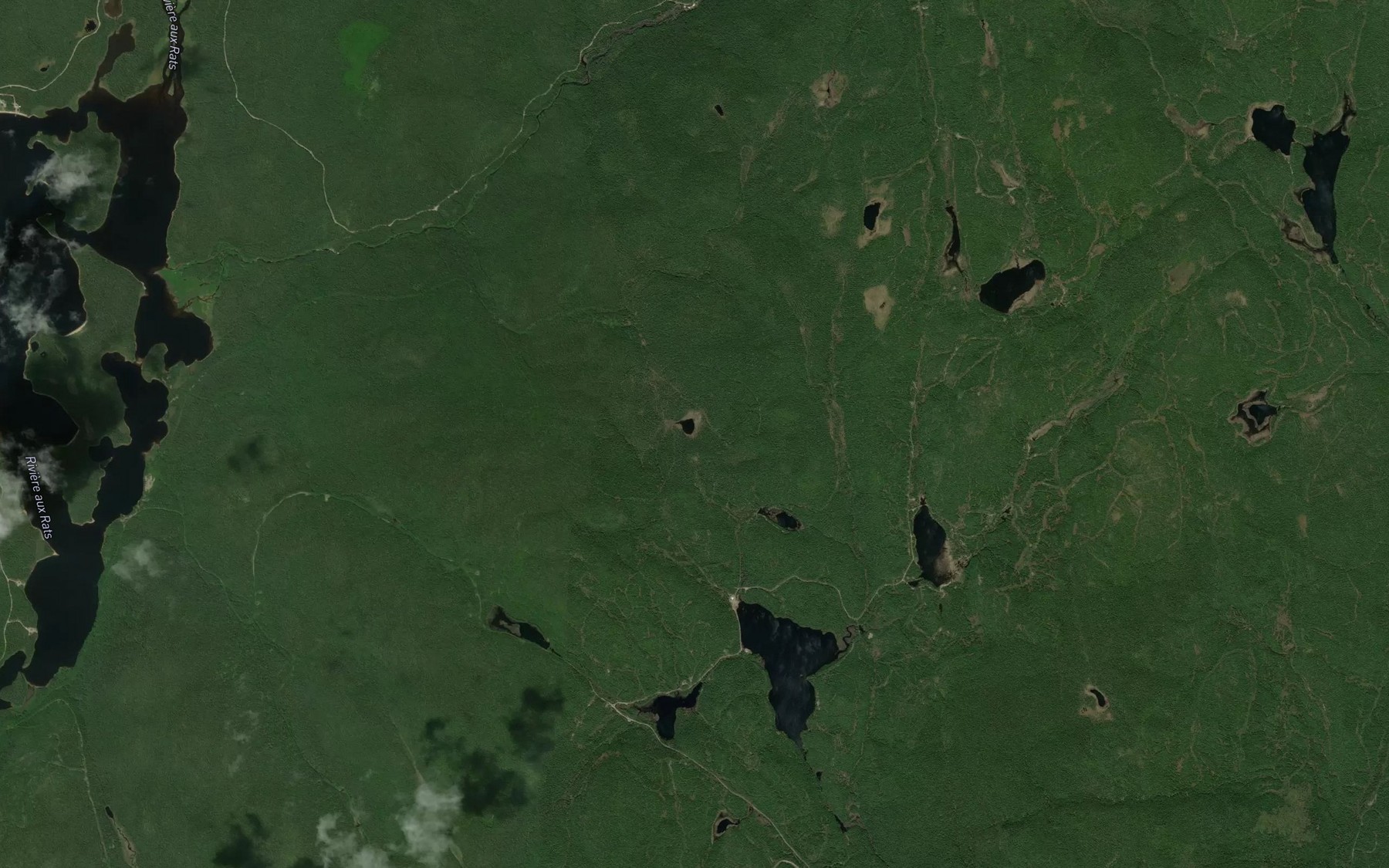 Satellite map of the Lac de la Galipote