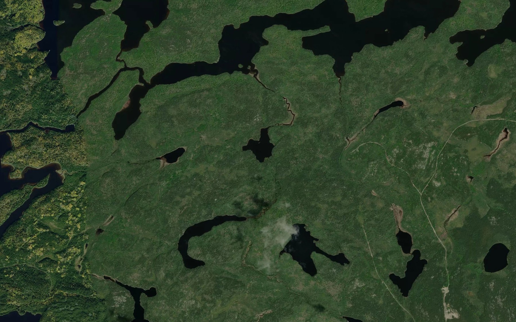 Satellite map of the Kimi Creek