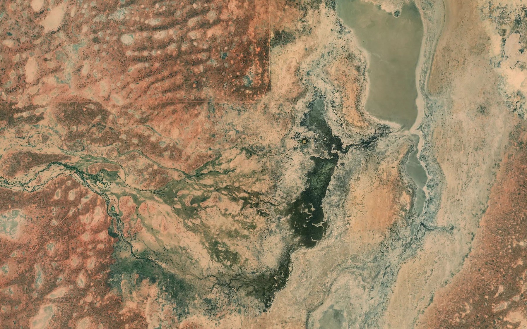Satellite map of the Warratta Creek