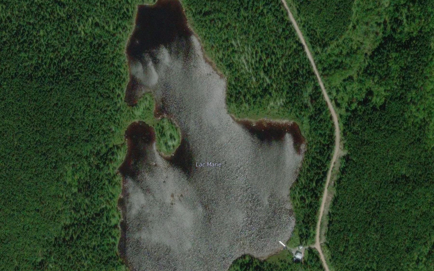 Satellite map of the Lac Marie