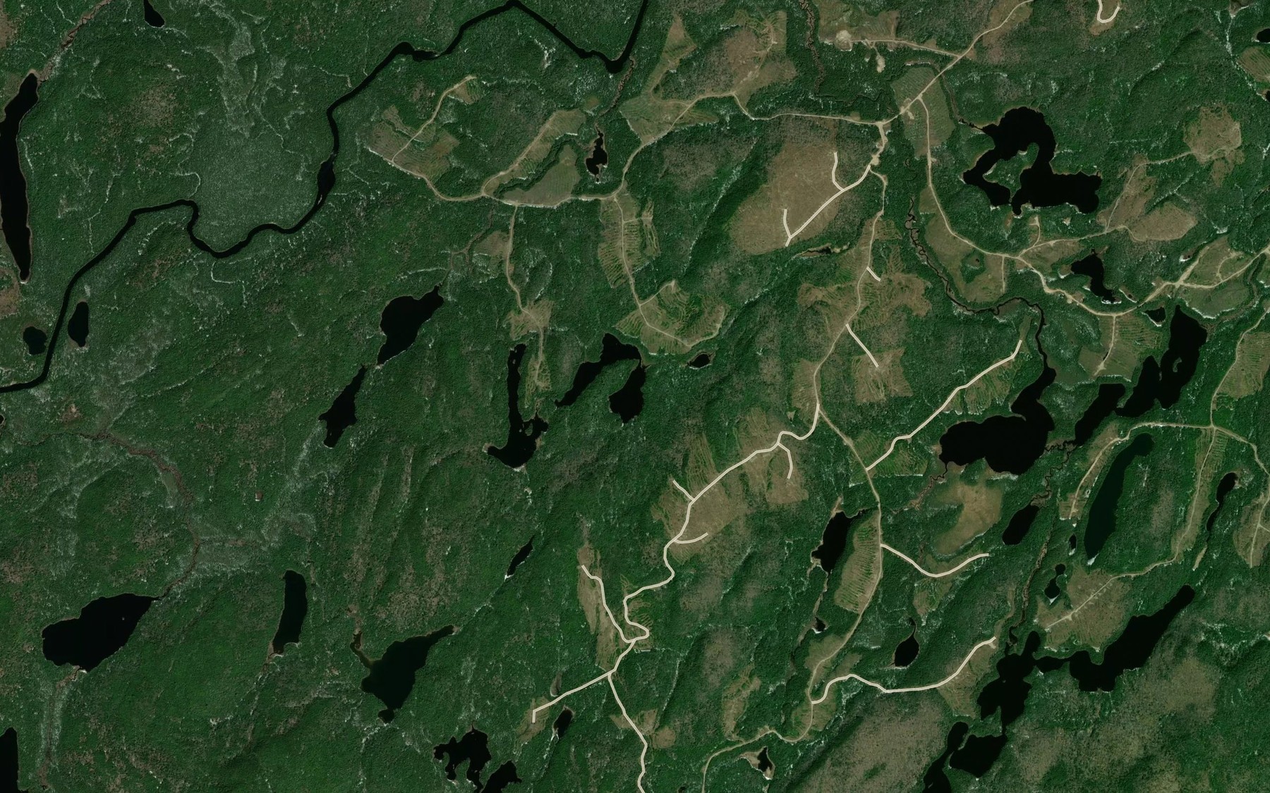 Satellite map of the Lac Rigby