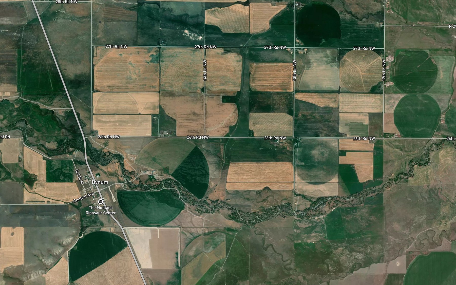Satellite map of the D Canal