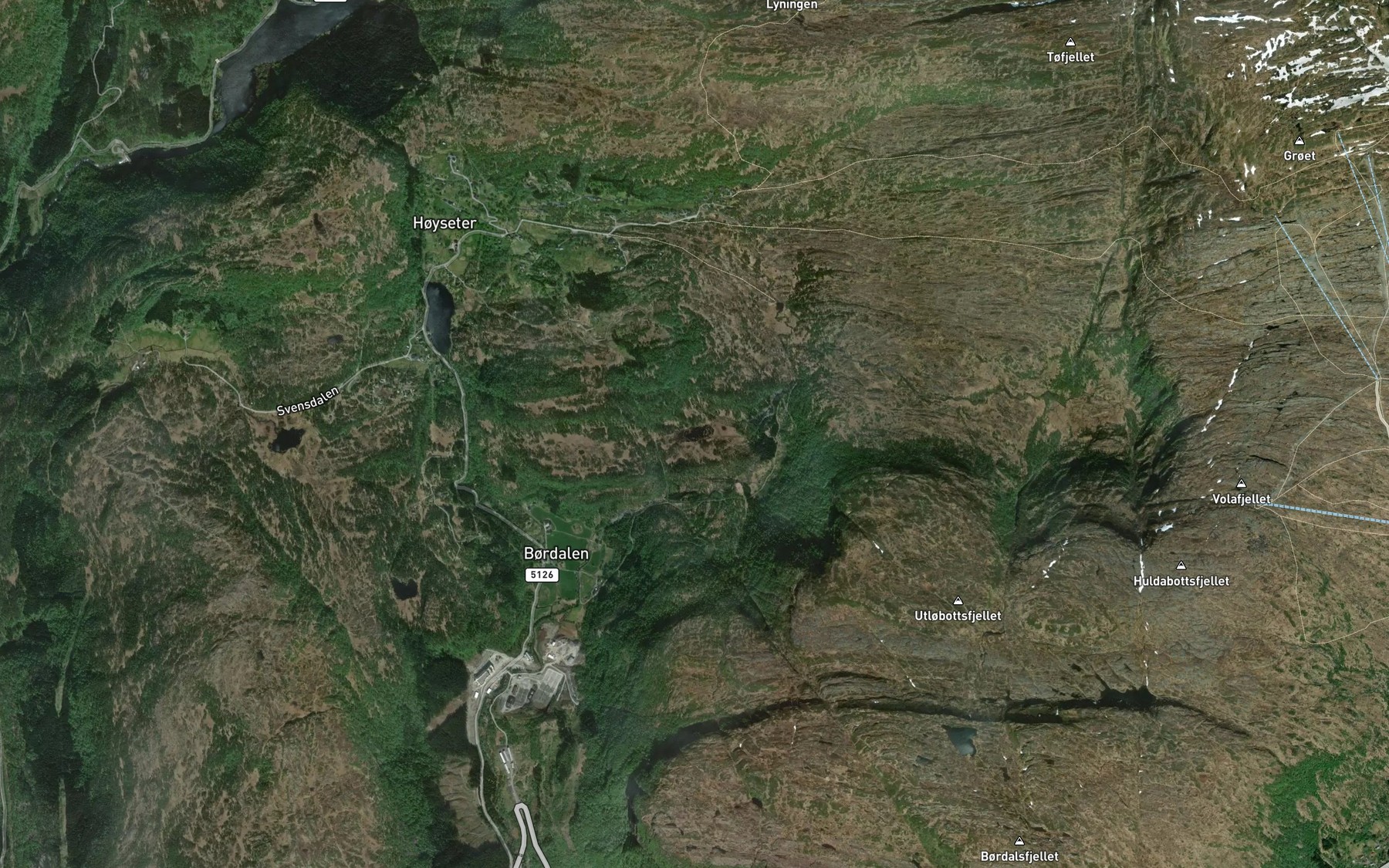 Satellite map of the Smistabbatjorni