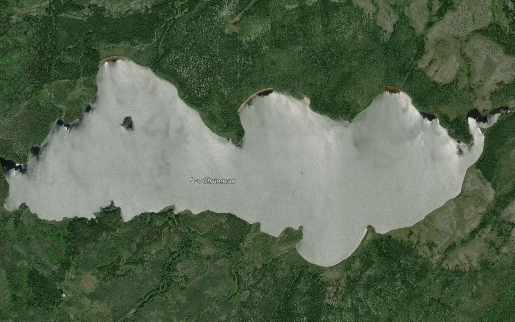 Satellite map of the Lac Chaloneau