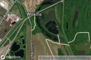 Satellite map of the Wilkins Lake