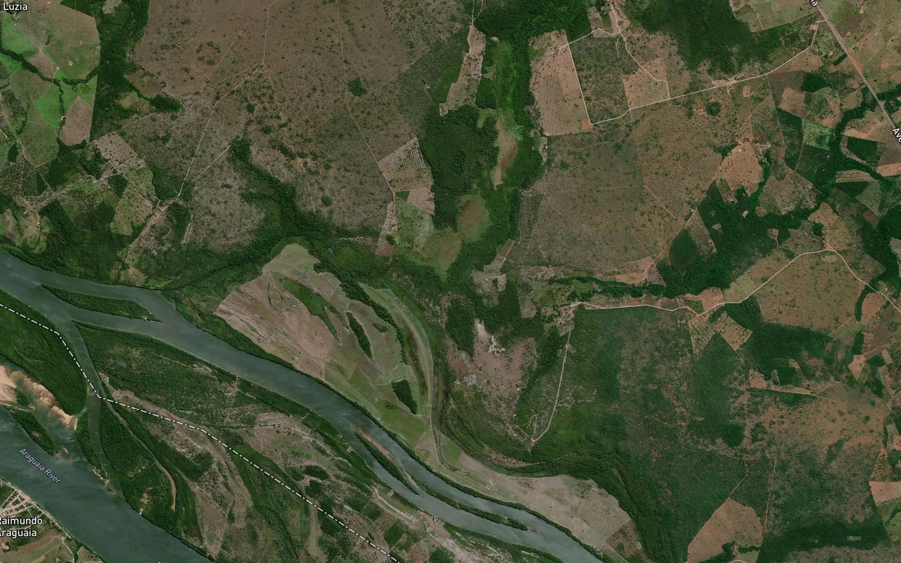 Satellite map of the Corrego do Atoleiro