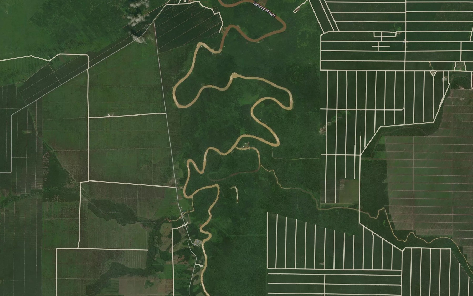 Satellite map of the Sungai Kenyana