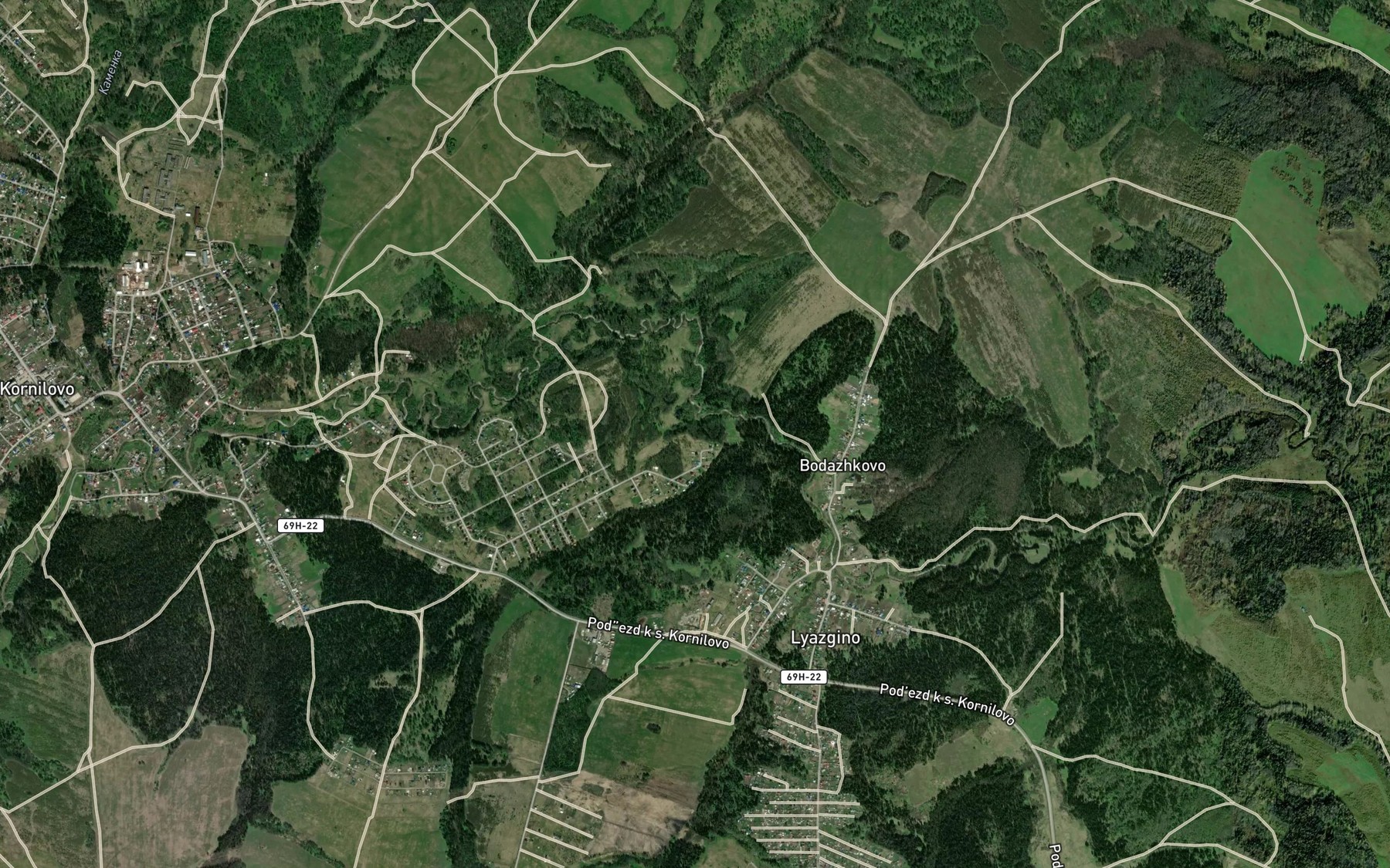 Satellite map of the Lugovoy