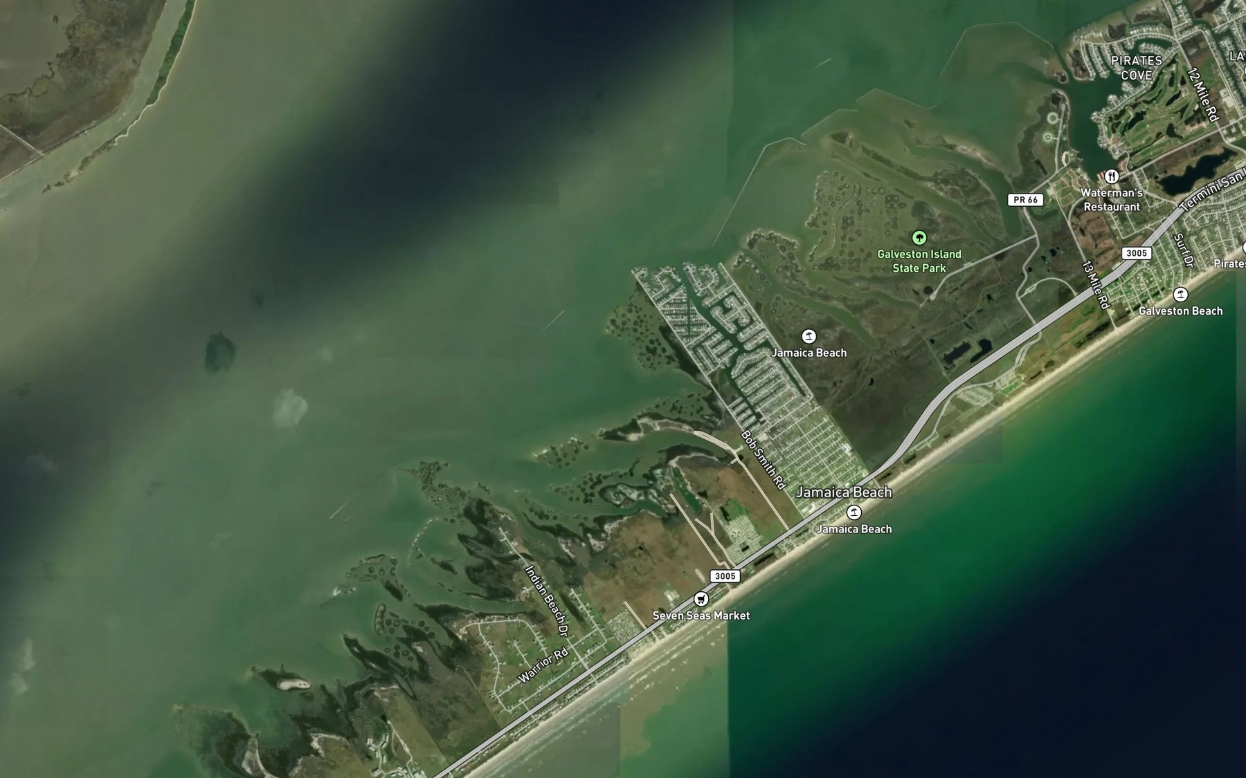 Satellite map of the Jumbile Cove