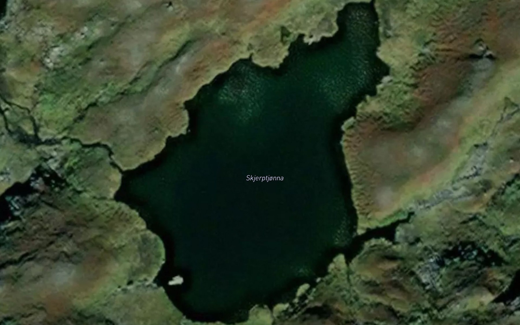 Satellite map of the Skjerptjorna