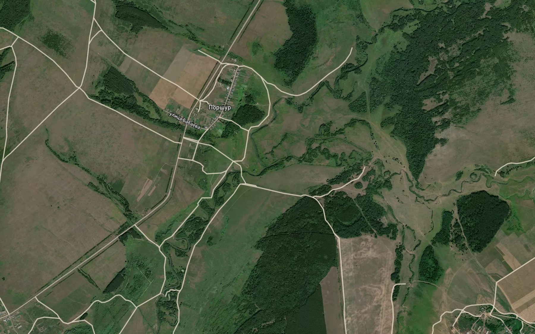 Satellite map of the Adamka