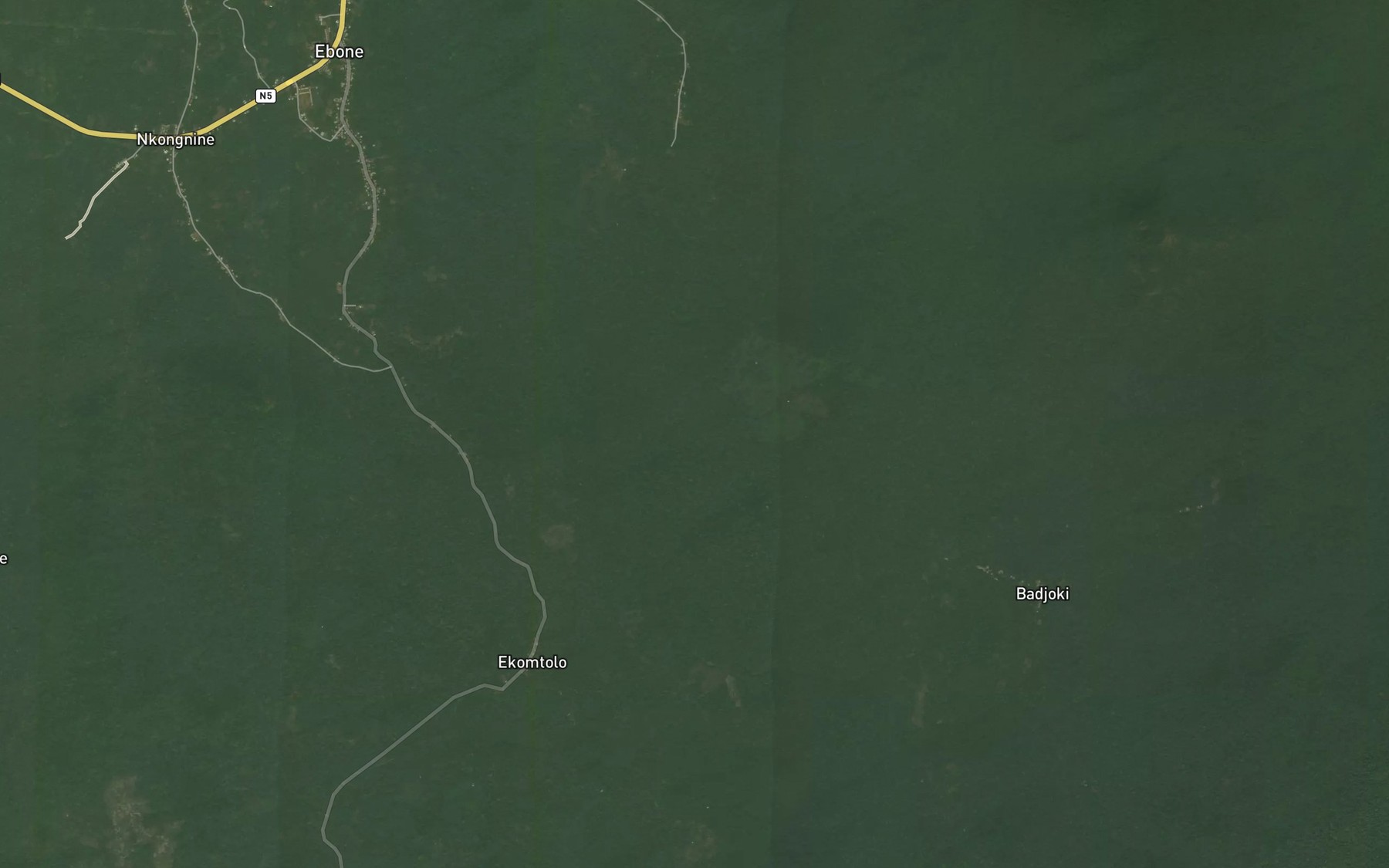 Satellite map of the Sabie