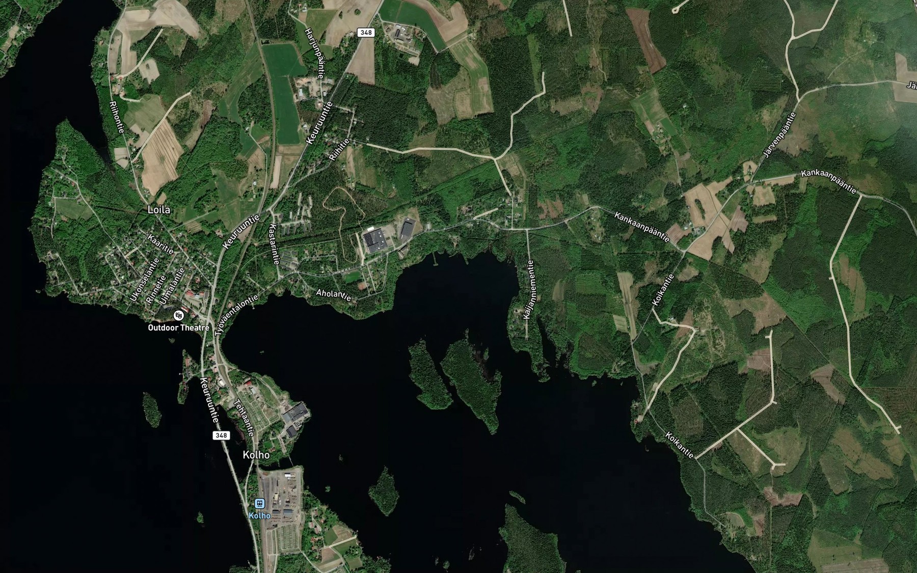 Satellite map of the Kastarinlahti