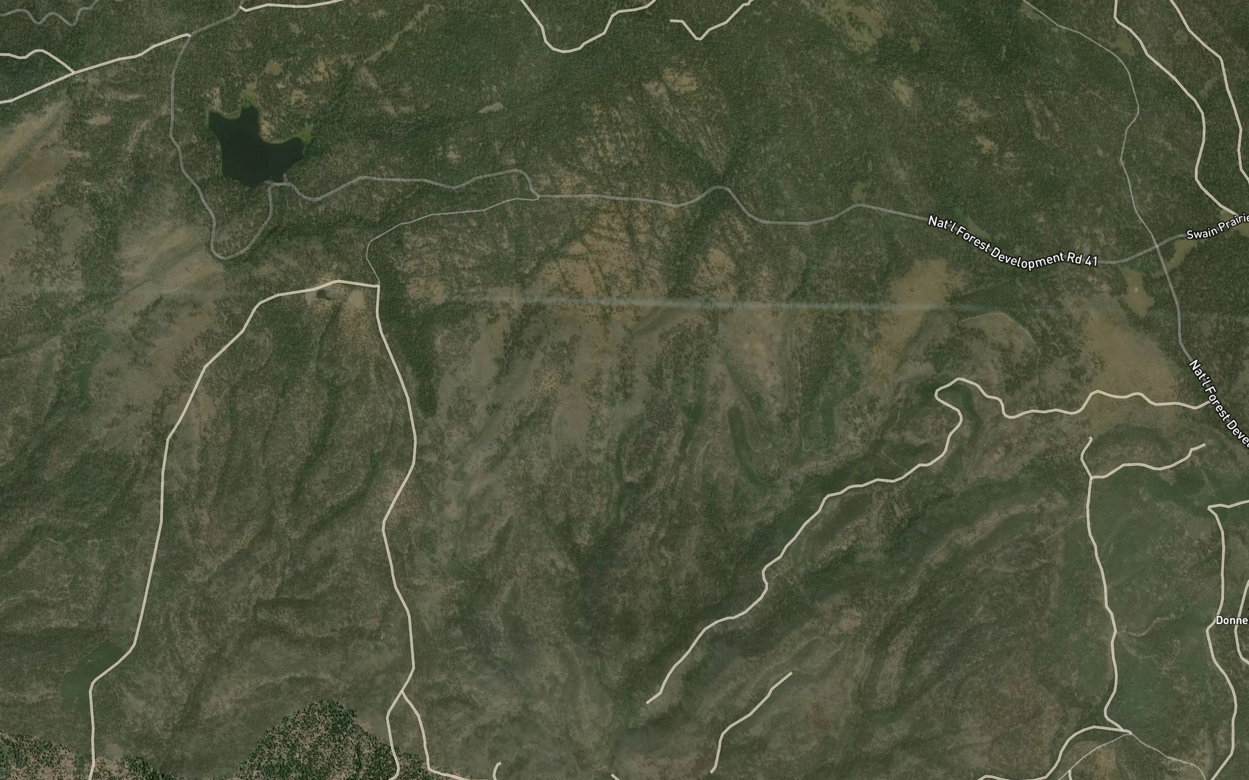 Satellite map of the Sourdough Spring