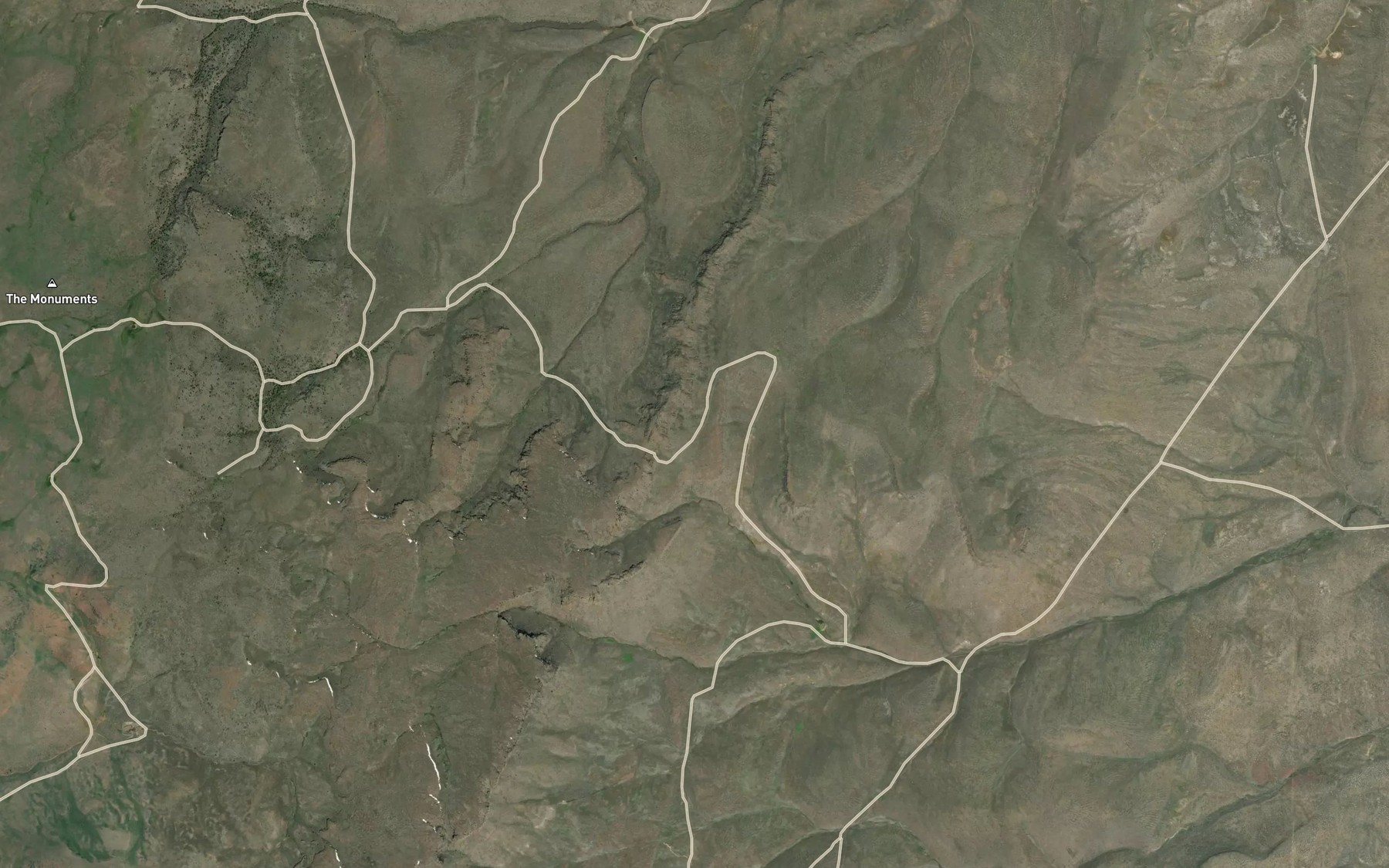 Satellite map of the West Fork Butte Creek