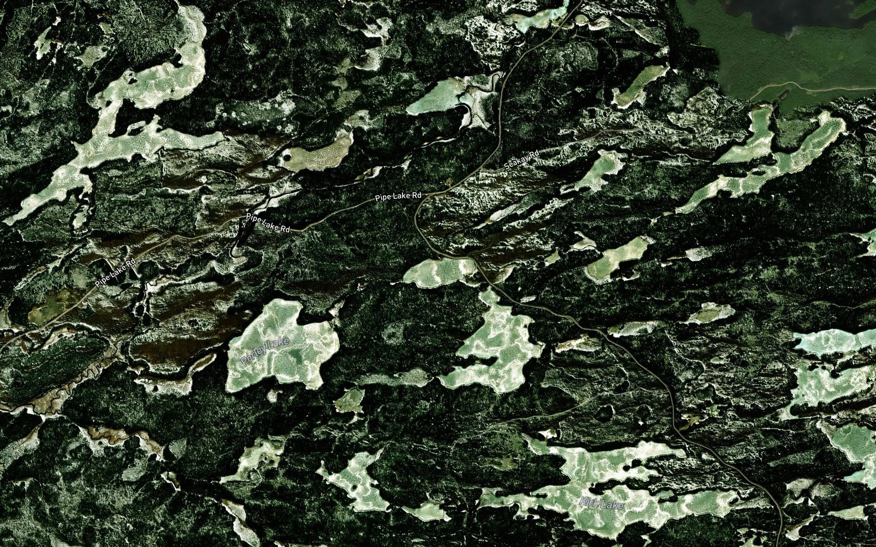 Satellite map of the Tie Hoist Lake