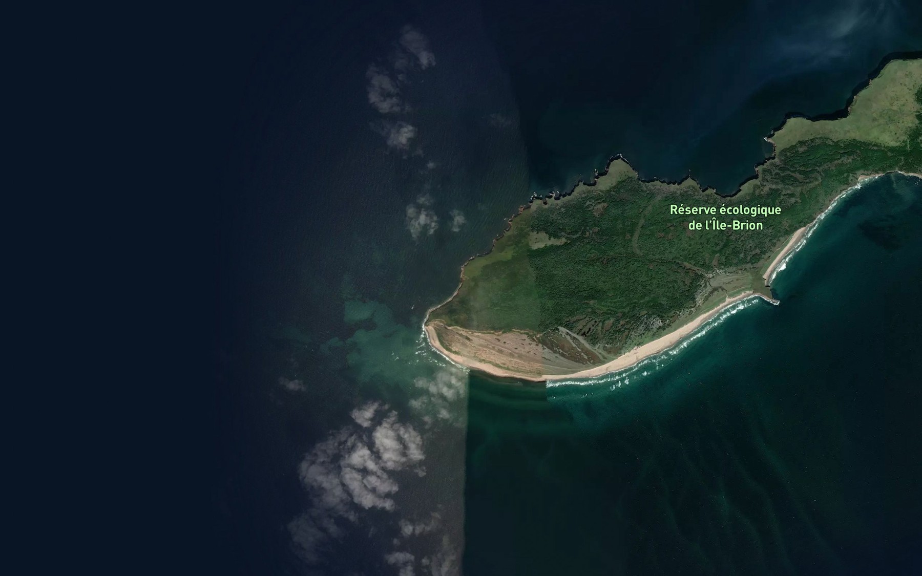 Satellite map of the Anse du Vieux Quai