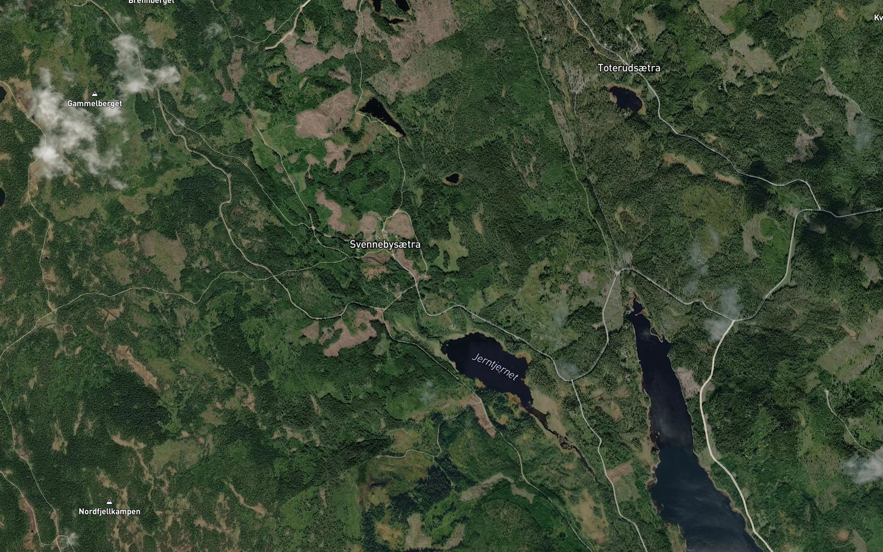 Satellite map of the Viertjernsbekken