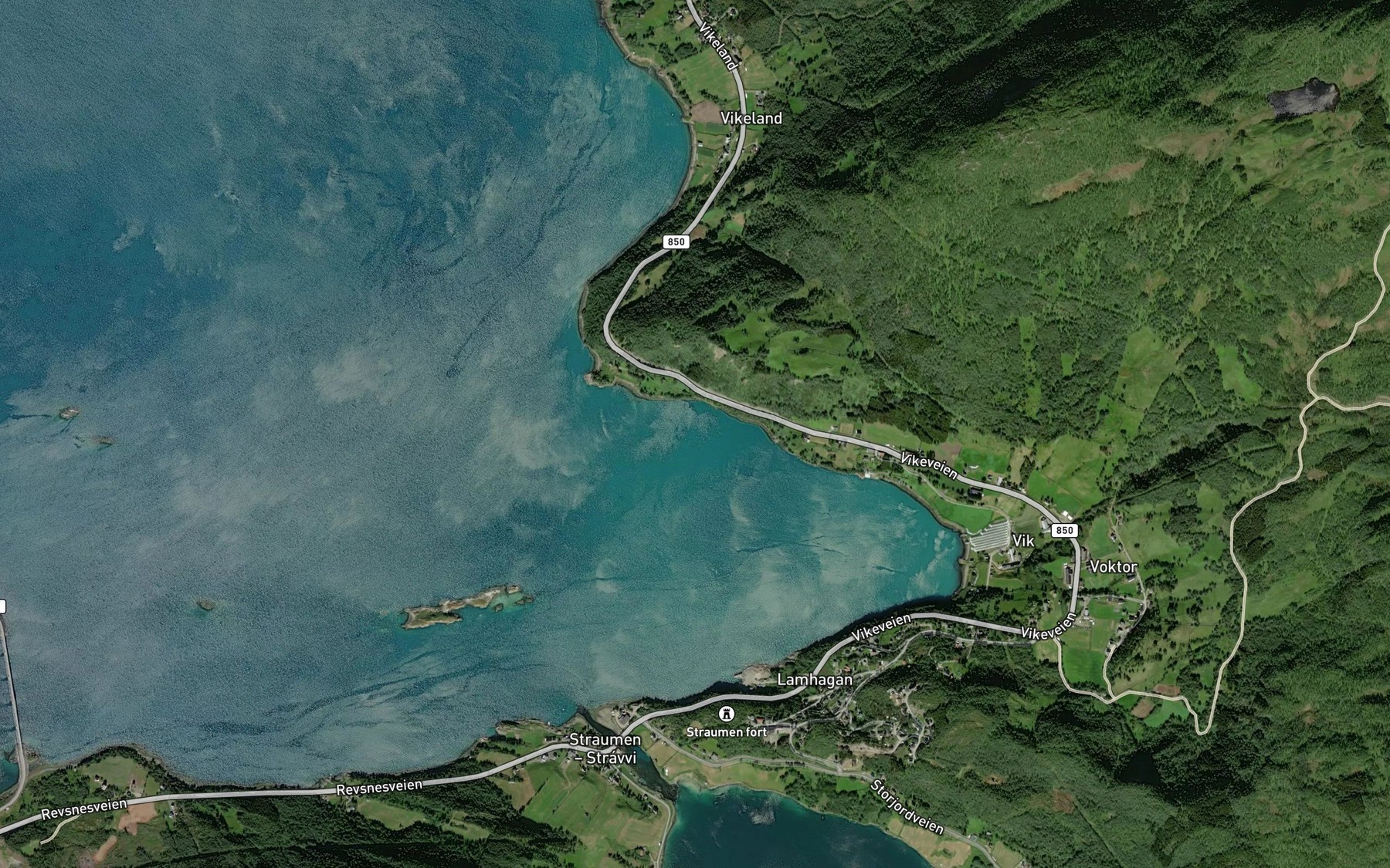 Satellite map of the Vagen