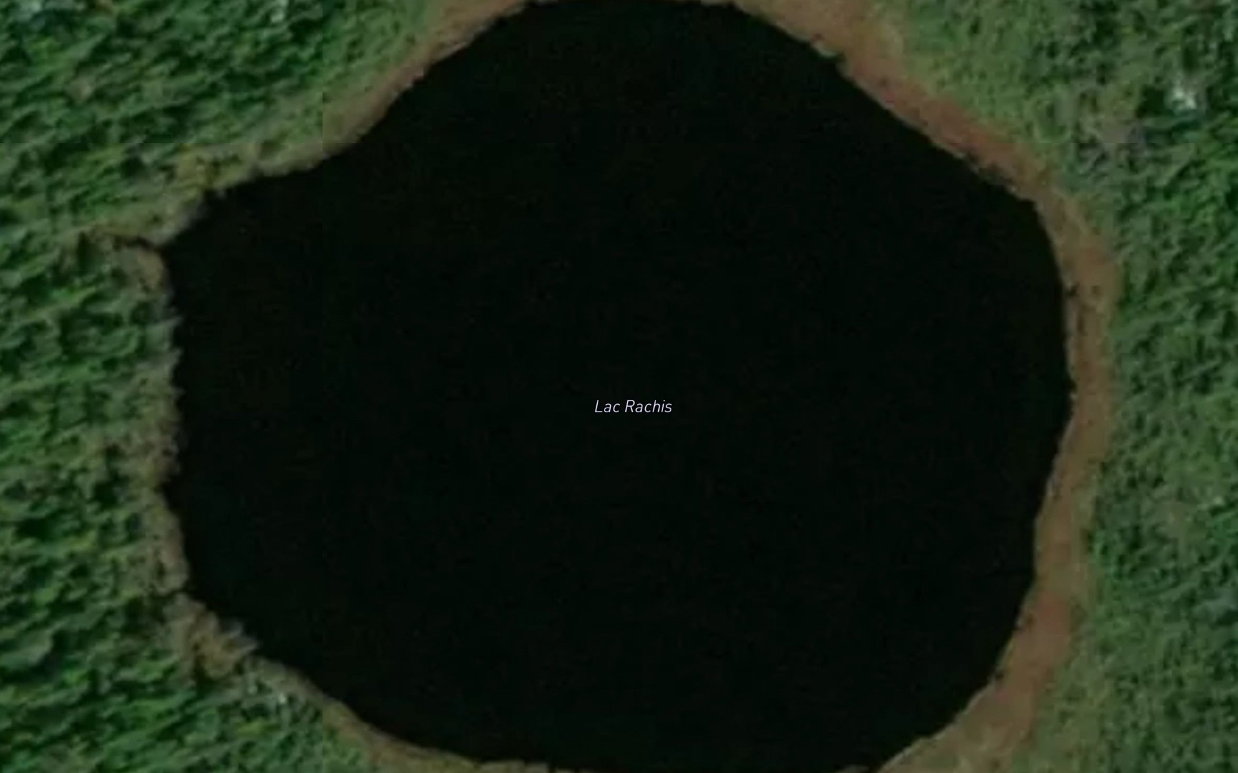 Satellite map of the Lac Rachis