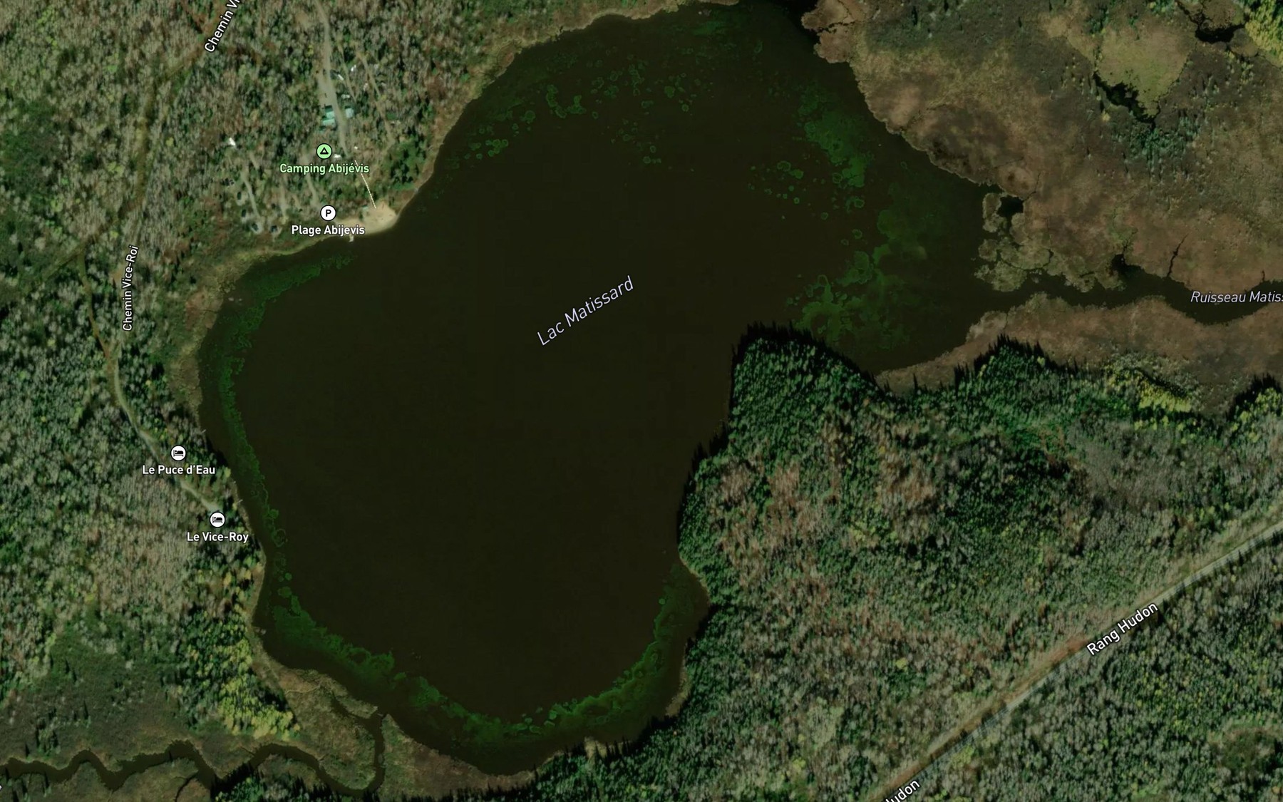 Satellite map of the Lac Matissard