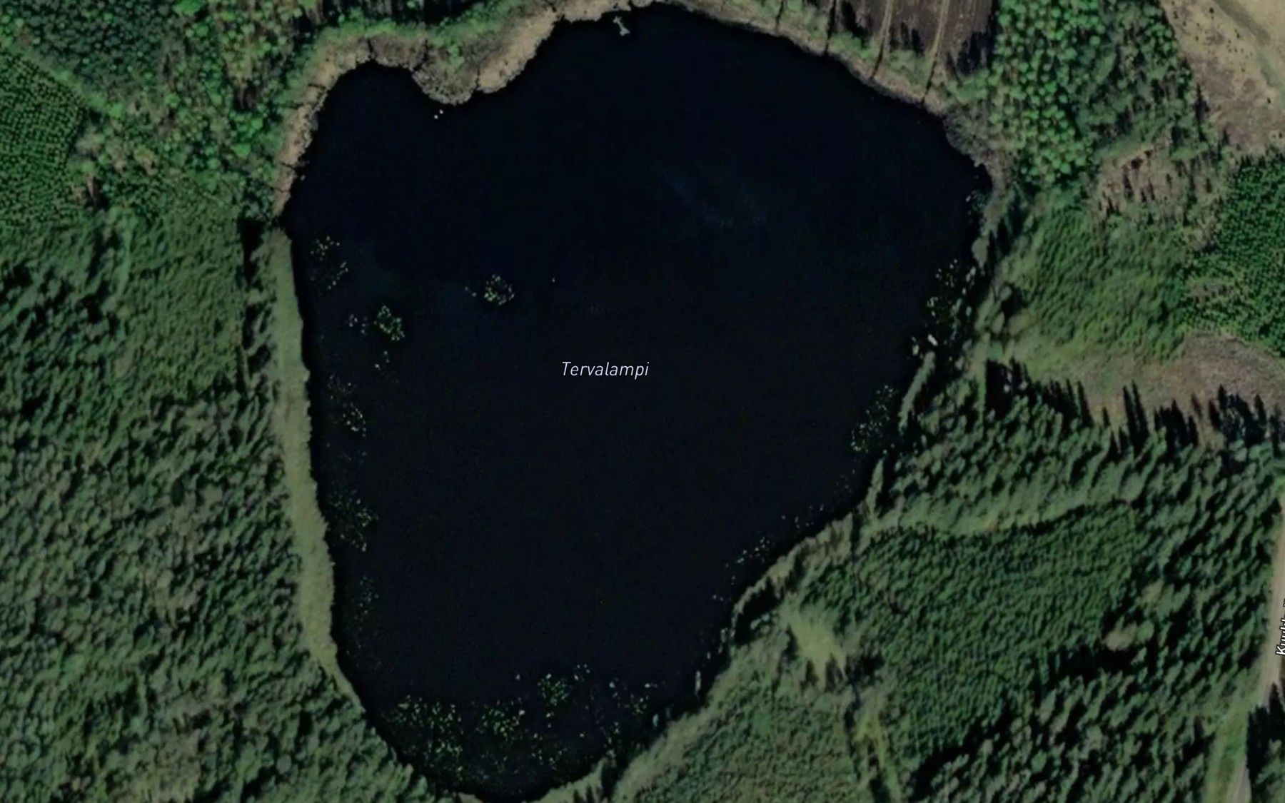 Satellite map of the Tervalampi