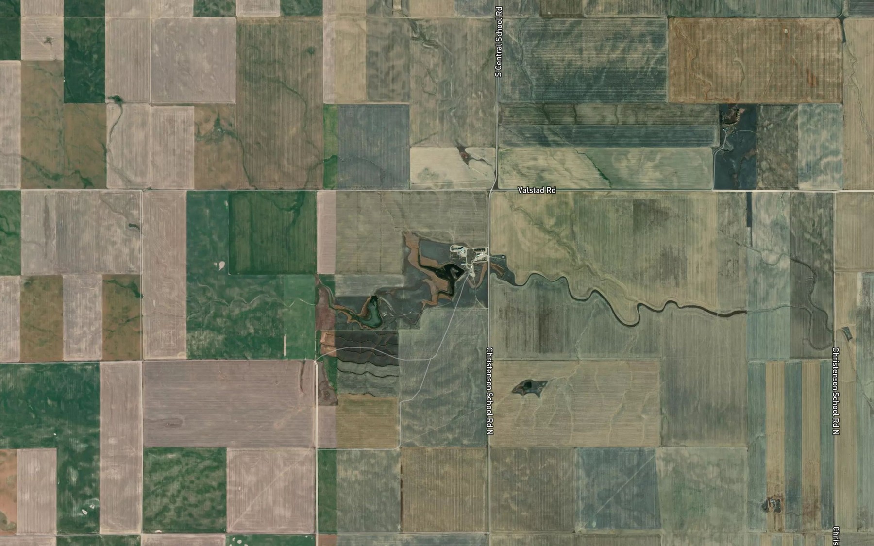 Satellite map of the Fowler Reservoir