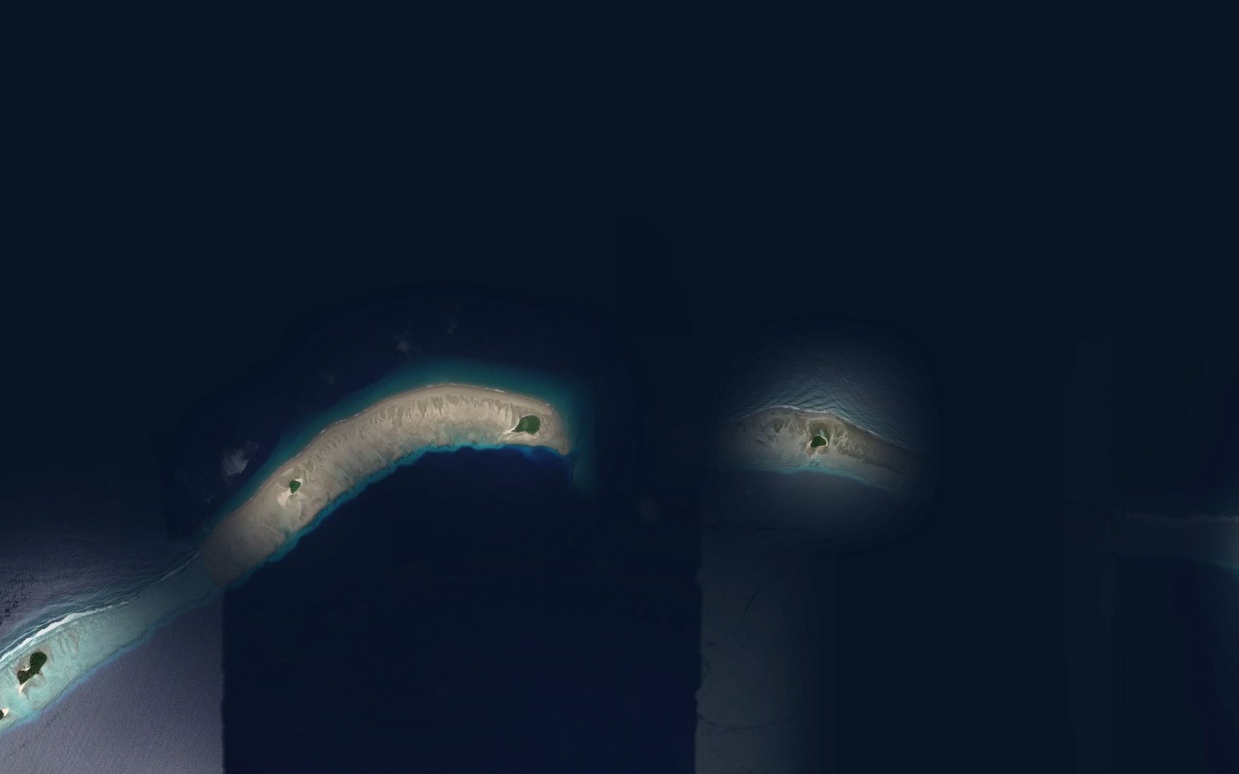 Satellite map of the Naucharin Passage