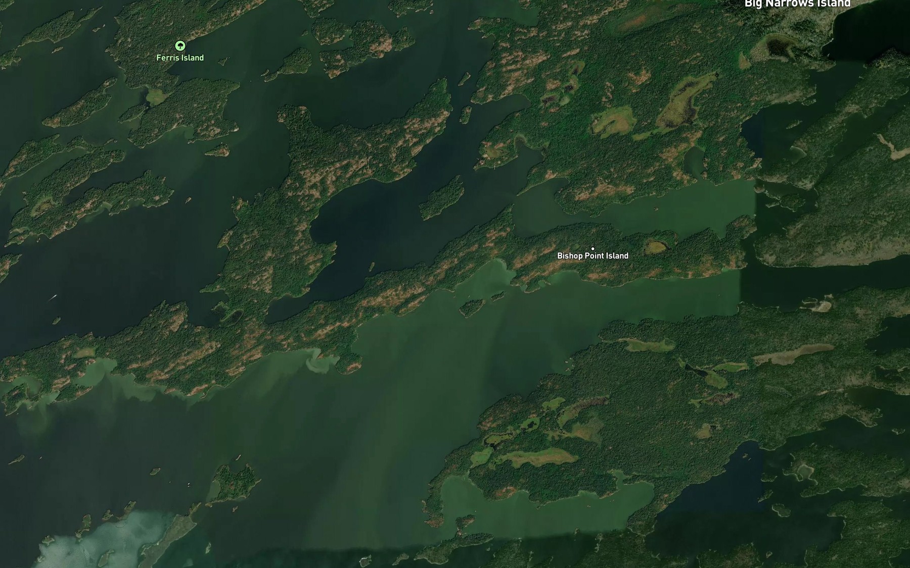 Satellite map of the Turtle Bay