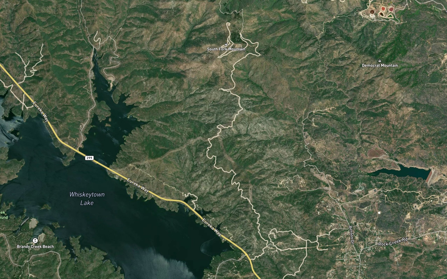 Satellite map of the Mexican Spring